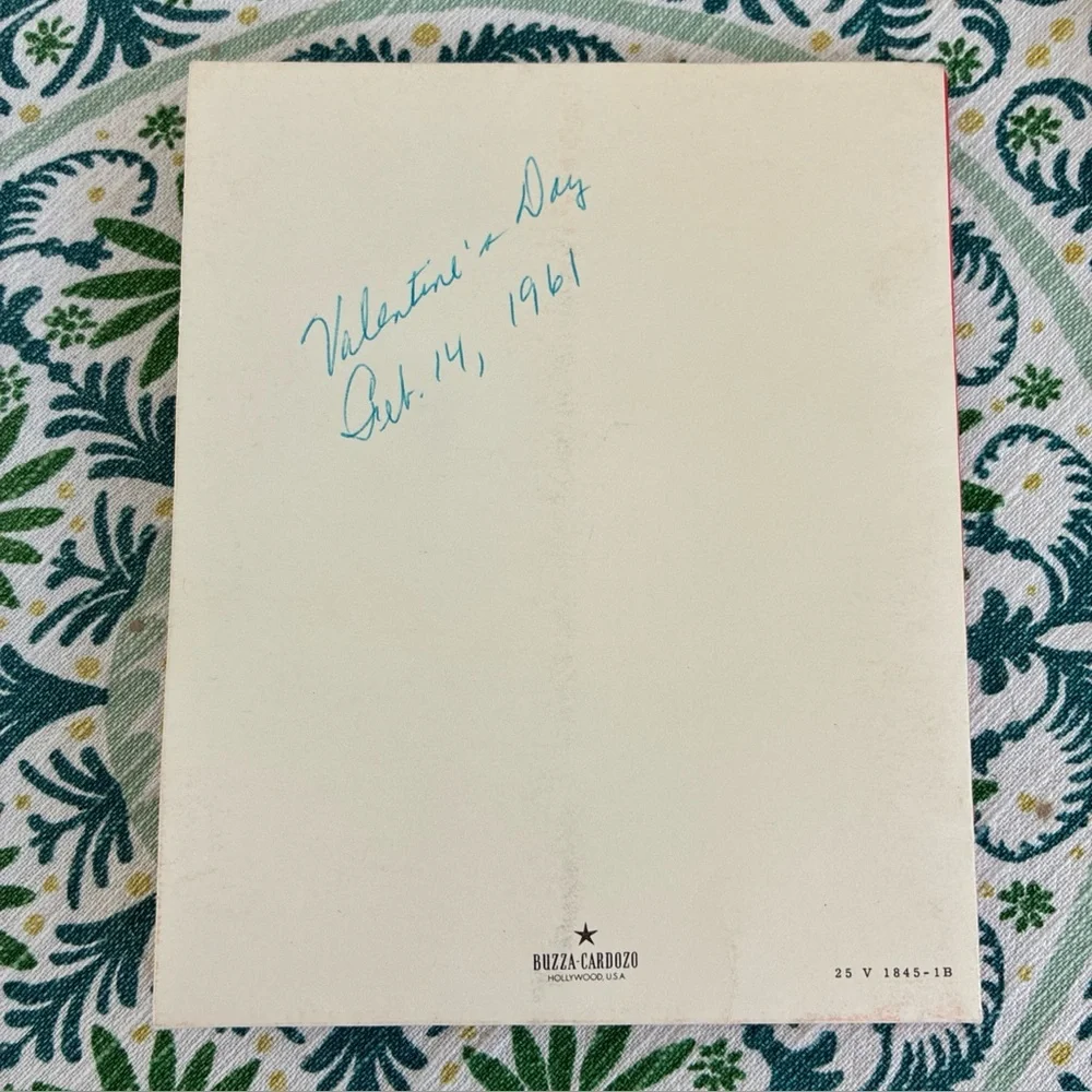 Vintage Buzza Cardozo Hollywood USA Love Greeting Card As IS